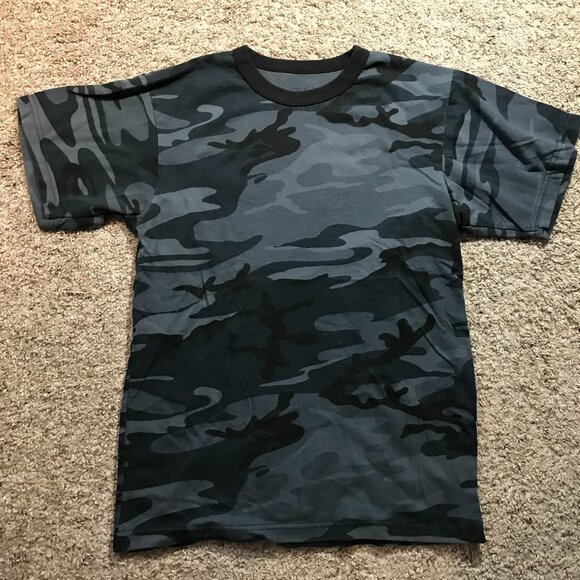 Rothco Navy Blue Camo Tee Shirt - Picture 1 of 6